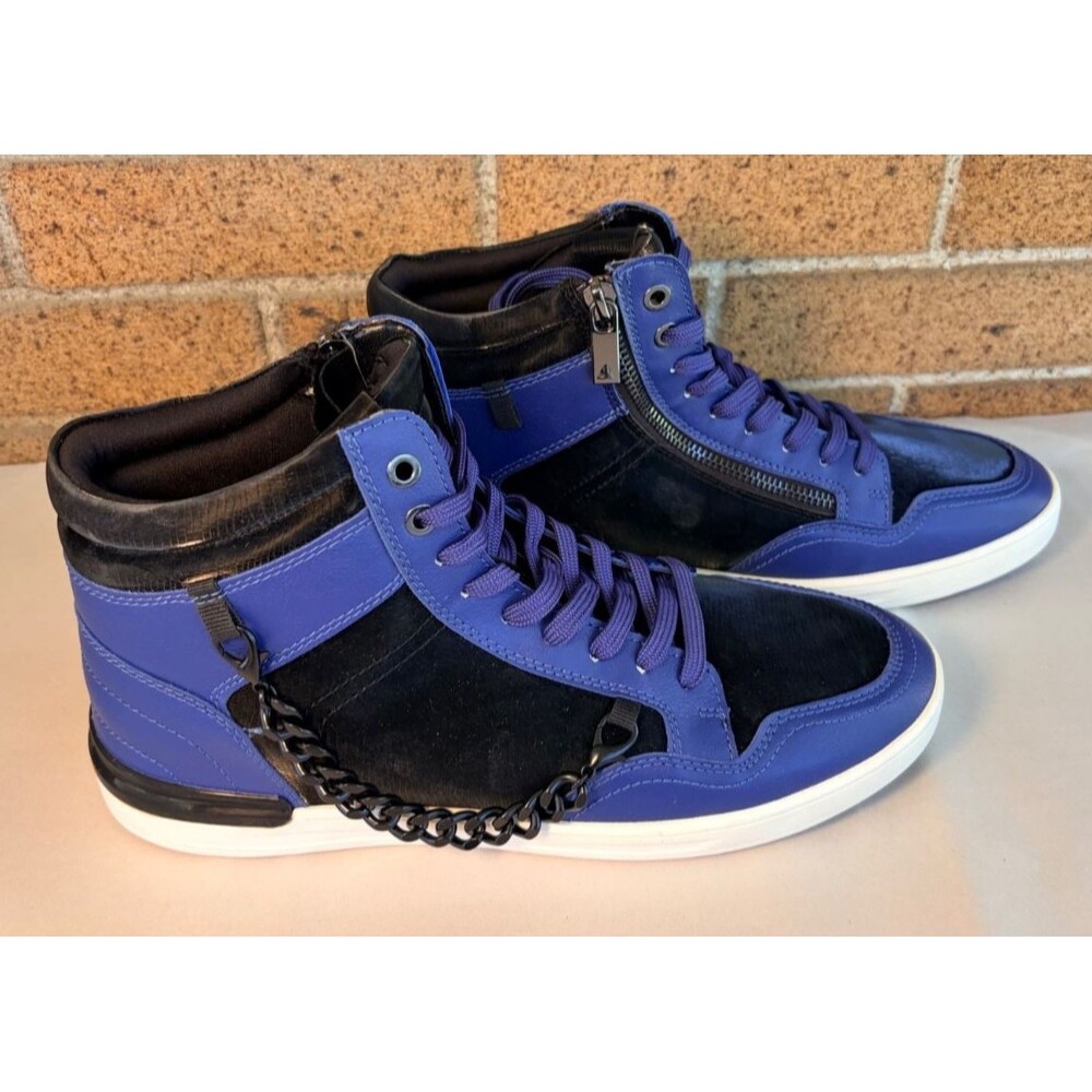 New Mens Aldo Popgrand High Top Sneakers  Size 10.5 (new in box) black/purple